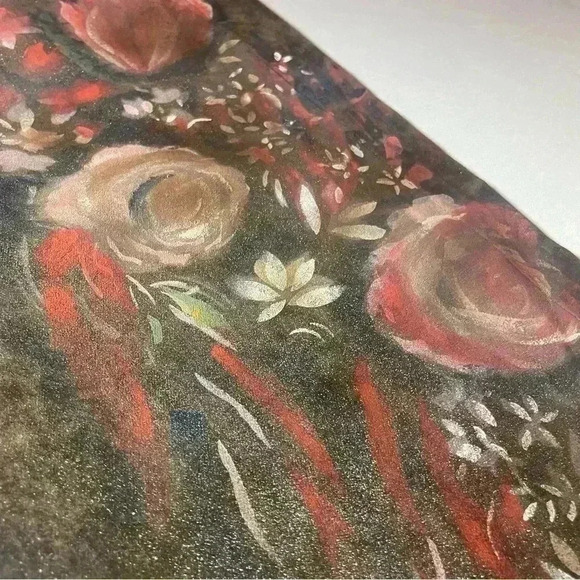 Ralph Lauren Collection Hand Painted Floral Metallic Straight Bootcut Jeans 29 - Picture 8 of 16